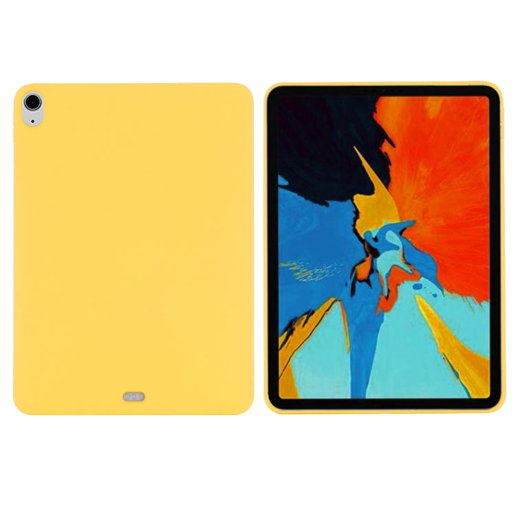 For iPad Air 13 2024 Pure Color Liquid Silicone Shockproof Tablet Case(Yellow) - iPad Air 13 2024 Cases by buy2fix | Online Shopping UK | buy2fix