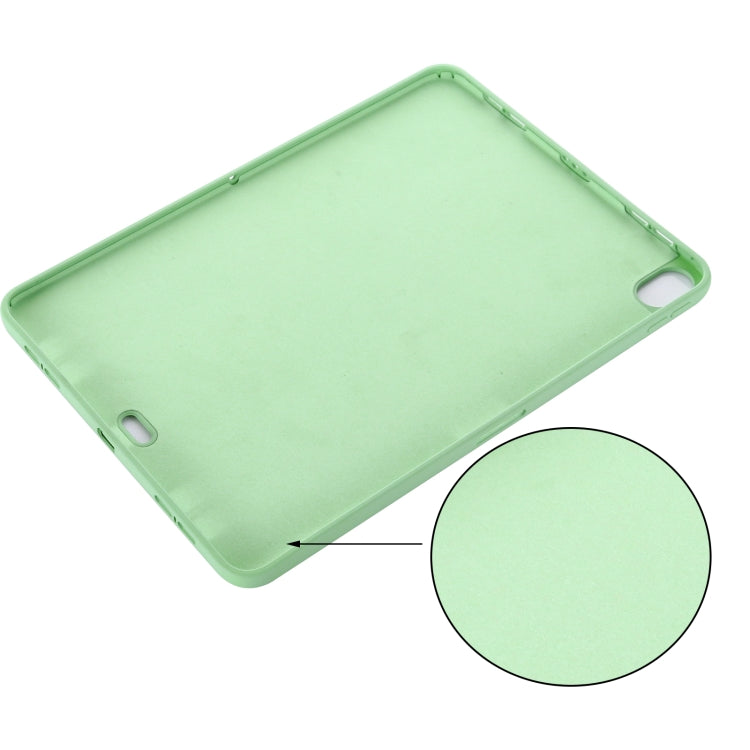 For iPad Air 13 2024 Pure Color Liquid Silicone Shockproof Tablet Case(Green) - iPad Air 13 2024 Cases by buy2fix | Online Shopping UK | buy2fix