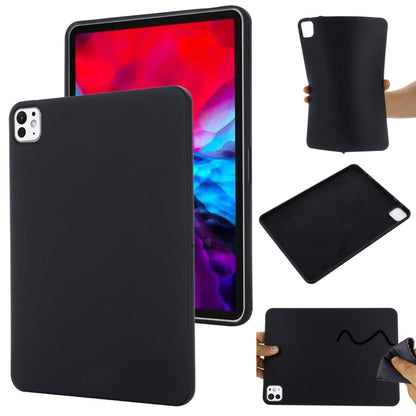 For iPad Pro 13 2024 Pure Color Liquid Silicone Shockproof Tablet Case(Black) - iPad Pro 13 2024 Cases by buy2fix | Online Shopping UK | buy2fix