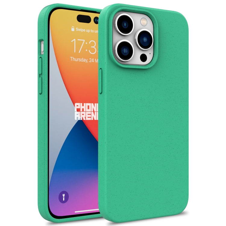 For iPhone 16 Pro Max Wheat Straw TPU Phone Case(Green) - iPhone 16 Pro Max Cases by buy2fix | Online Shopping UK | buy2fix