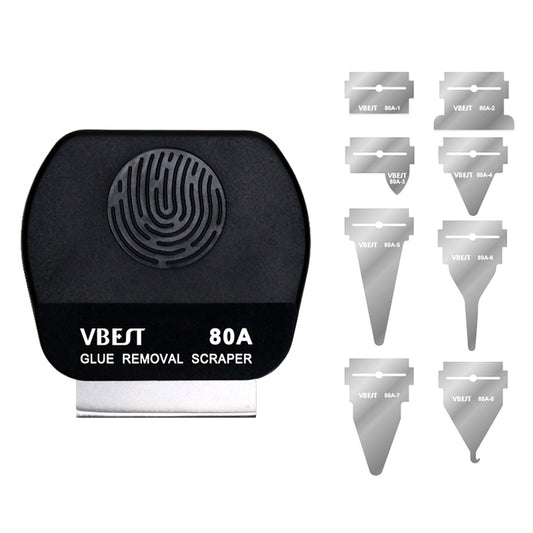 BEST VBST-80A 8 in 1 Stainless Steel Multipurpose Magnetic Double-sided Glue Removal Scraper Set - Dust Remove Tool by BEST | Online Shopping UK | buy2fix