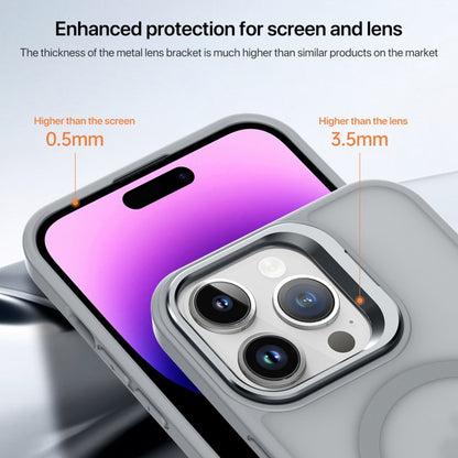 For iPhone 11 Pro Magsafe Skin Feel Lens Holder Phone Case(Transparent) - iPhone 11 Pro Cases by buy2fix | Online Shopping UK | buy2fix