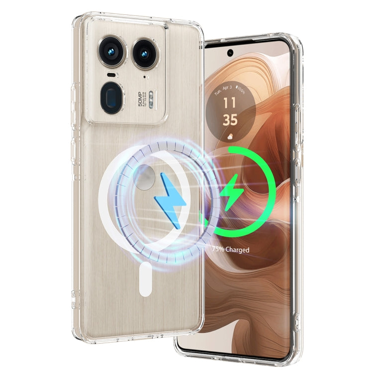 For Motorola Moto X50 Ultra MagSafe Clear Acrylic PC Hybrid TPU Phone Case(Transparent) - Motorola Cases by buy2fix | Online Shopping UK | buy2fix