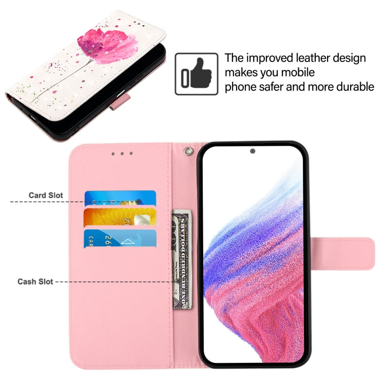 For Blackview Wave 6C 3D Painting Horizontal Flip Leather Phone Case(Flower) - More Brand by buy2fix | Online Shopping UK | buy2fix