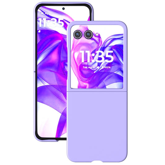 For Motorola Razr 50 Ultra Skin Feel Full Coverage Phone Case(Purple) - Motorola Cases by buy2fix | Online Shopping UK | buy2fix