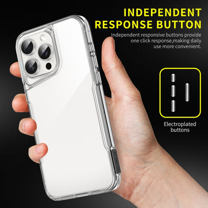 For iPhone 16 Pro Acrylic + TPU Transparent Full Coverage Phone Case - iPhone 16 Pro Cases by buy2fix | Online Shopping UK | buy2fix