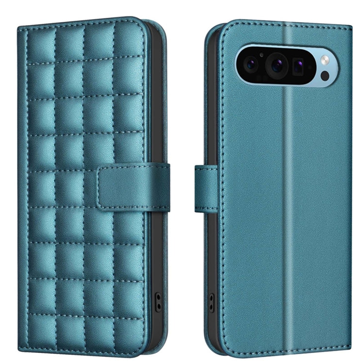 For Google Pixel 9 Square Texture Leather Phone Case(Green) - Google Cases by buy2fix | Online Shopping UK | buy2fix