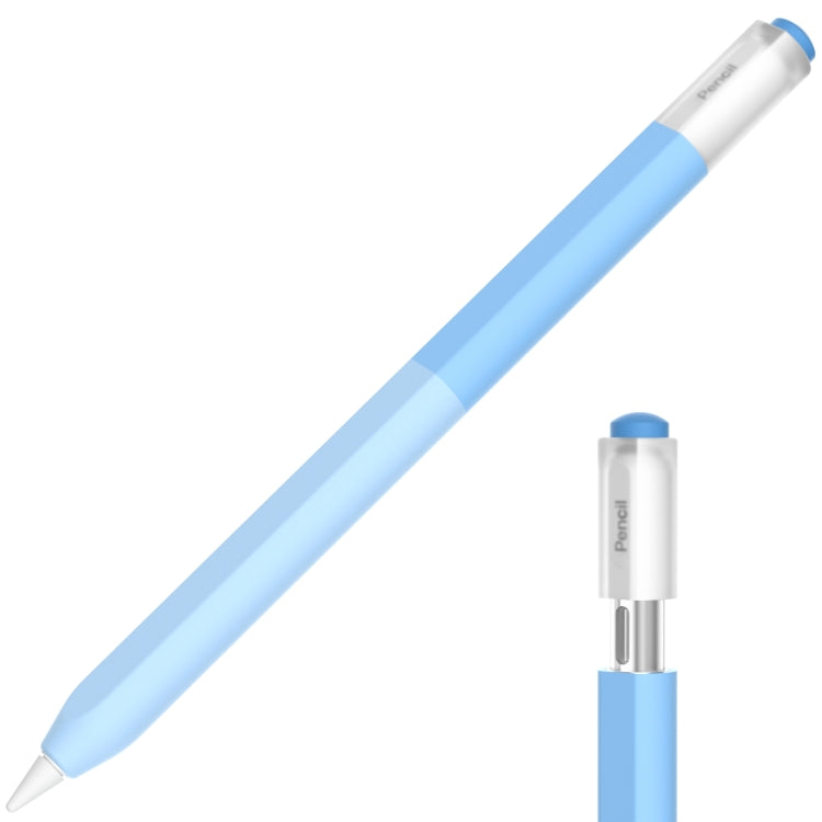 For Apple Pencil USB-C Gradient Silicone Stylus Protective Case(Blue) - Pencil Accessories by buy2fix | Online Shopping UK | buy2fix