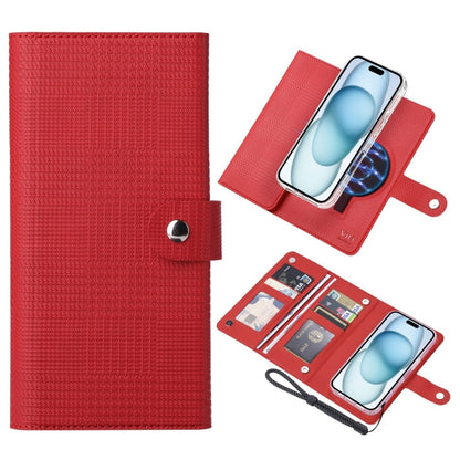 For iPhone 15 ViLi GHA-C Series RFID MagSafe Magnetic Flip Leather Phone Case(Red) - iPhone 15 Cases by ViLi | Online Shopping UK | buy2fix