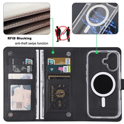 For iPhone 15 Pro Max ViLi GHA-C Series RFID MagSafe Magnetic Flip Leather Phone Case(Black) - iPhone 15 Pro Max Cases by ViLi | Online Shopping UK | buy2fix