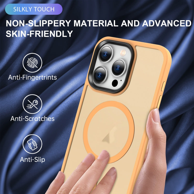 For iPhone 13 Pro MagSafe Magnetic Skin Feel Frosted Phone Case(Orange) - iPhone 13 Pro Cases by buy2fix | Online Shopping UK | buy2fix