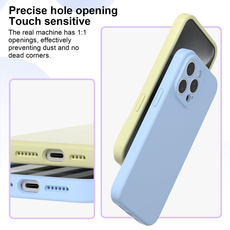 For iPhone 16 Precise Hole Liquid Silicone Jelly Color Full Coverage Phone Case(Dragon Fruit Color) - iPhone 16 Cases by buy2fix | Online Shopping UK | buy2fix