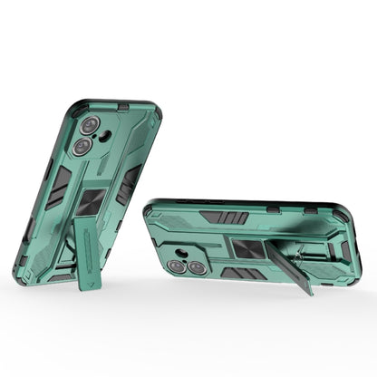 For iPhone 16 Plus Supersonic PC + TPU Holder Phone Case(Green) - iPhone 16 Plus Cases by buy2fix | Online Shopping UK | buy2fix