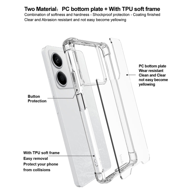 For Redmi Note 13 5G IMAK Space Shield PC + TPU Airbag Shockproof Phone Case(Transparent) - Xiaomi Cases by imak | Online Shopping UK | buy2fix