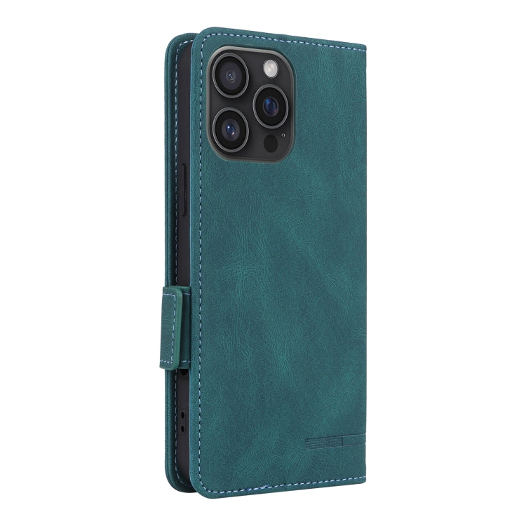 For iPhone 16 Pro Max Magnetic Clasp Leather Phone Case(Green) - iPhone 16 Pro Max Cases by buy2fix | Online Shopping UK | buy2fix