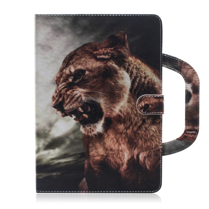 For Samsung Galaxy Tab S7 T870 (2020) 3D Colored Drawing Horizontal Flip Leather Case with Holder & Card Slot & Wallet & Handle(Lion) - Other Galaxy Tab PC by buy2fix | Online Shopping UK | buy2fix