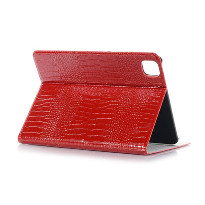 For iPad Pro 11 2024 Crocodile Texture Leather Tablet Case(Red) - iPad Pro 11 2024 Cases by buy2fix | Online Shopping UK | buy2fix