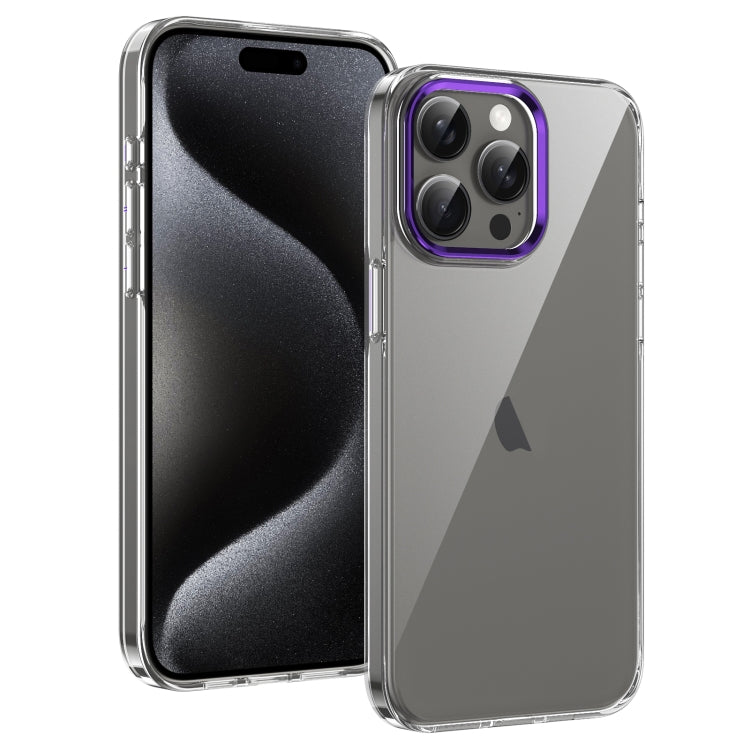 For iPhone 16 Pro Ice Feel HD Transparent PC Full Coverage Phone Case(Purple) - iPhone 16 Pro Cases by buy2fix | Online Shopping UK | buy2fix