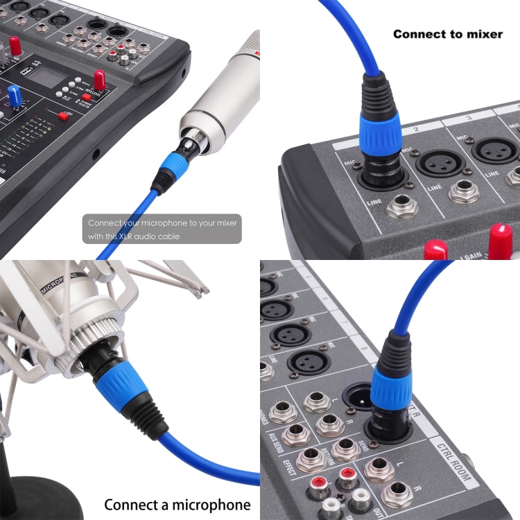 JC1015 XLR 3pin Male to Female Audio Cable, Length:10m(Orange) - Microphone Audio Cable & Connector by buy2fix | Online Shopping UK | buy2fix