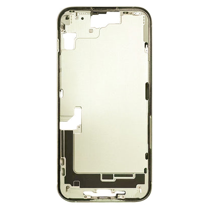 For iPhone 15 Middle Frame Bezel Plate with Side Keys + Card Tray, Version:US Version(Yellow) - LCD Related Parts by buy2fix | Online Shopping UK | buy2fix