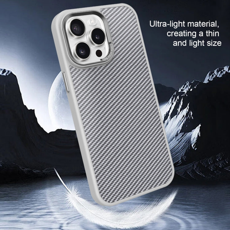 For iPhone 11 Carbon Fiber Texture MagSafe Magnetic Shockproof Phone Case(Black) - iPhone 11 Cases by buy2fix | Online Shopping UK | buy2fix