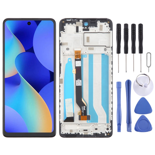 For Tecno Spark 10 Pro KI7 OEM LCD Screen Digitizer Full Assembly With Frame - LCD Screen by buy2fix | Online Shopping UK | buy2fix