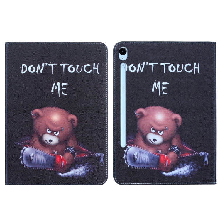 For Samsung Galaxy Tab S9 / S9 FE Colored Drawing Leather Tablet Case(Bear) - Galaxy Tab S9 Cases by buy2fix | Online Shopping UK | buy2fix