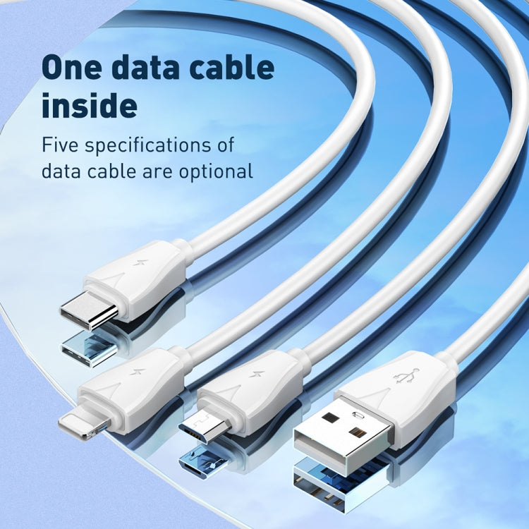 LDNIO Q334 32W Type-C + Dual USB Port Charger with 1m Micro USB Data Cable, Plug Type:US Plug(White) - USB Charger by LDNIO | Online Shopping UK | buy2fix