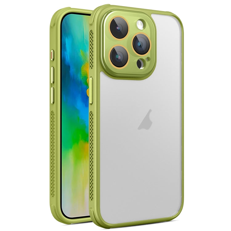 For iPhone 16 Pro Max Side Cooling Skin Feel Frosted Phone Case(Green) - iPhone 16 Pro Max Cases by buy2fix | Online Shopping UK | buy2fix