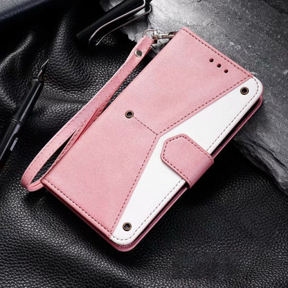 For Google Pixel 9 / 9 Pro Nail Skin Feel Stitching Calf Texture Leather Phone Case(Rose Gold) - Google Cases by buy2fix | Online Shopping UK | buy2fix