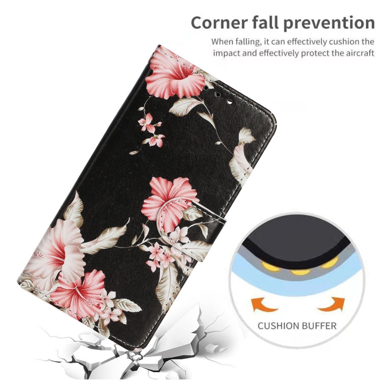 For iPhone 16 Pro Max Colored Drawing Marble Pattern Leather Phone Case(Azalea) - iPhone 16 Pro Max Cases by buy2fix | Online Shopping UK | buy2fix