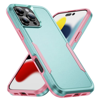 For iPhone 16 Pro Pioneer Armor Heavy Duty PC + TPU Phone Case(Green+Pink) - iPhone 16 Pro Cases by buy2fix | Online Shopping UK | buy2fix