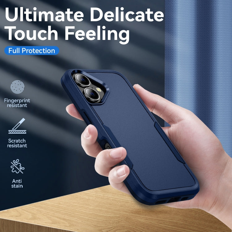 For iPhone 16 Plus Pioneer Armor Heavy Duty PC + TPU Phone Case(Blue) - iPhone 16 Plus Cases by buy2fix | Online Shopping UK | buy2fix