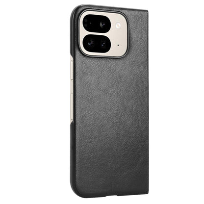 For Google Pixel 9 Pro Fold Litchi Texture Back Cover Phone Case(Black) - Google Cases by buy2fix | Online Shopping UK | buy2fix