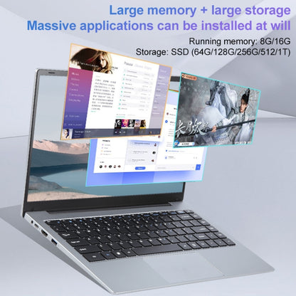 14 inch Windows 11 Laptop, 16GB+256GB, Gen 5th Intel Core i7 CPU, 180 Degree Rotation Axis(Silver) - Others by buy2fix | Online Shopping UK | buy2fix