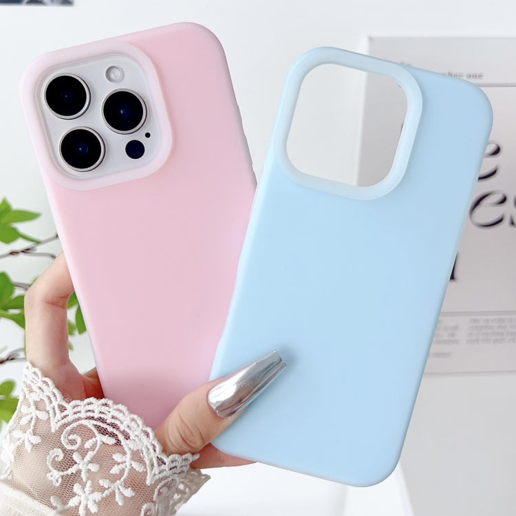 For iPhone 16 Pro PC Hybrid Liquid Silicone Jelly Phone Case(White) - iPhone 16 Pro Cases by buy2fix | Online Shopping UK | buy2fix