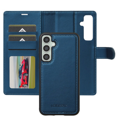 For Samsung Galaxy S24 FE 5G LC.IMEEKE L2 Series Detachable Magsafe PU Phone Case with Lanyard(Blue) - Galaxy S24 FE 5G Cases by LC.IMEEKE | Online Shopping UK | buy2fix