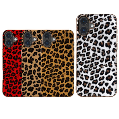 For iPhone 16 Plus Nano Plating Leopard Print Phone Case(Silver) - iPhone 16 Plus Cases by buy2fix | Online Shopping UK | buy2fix