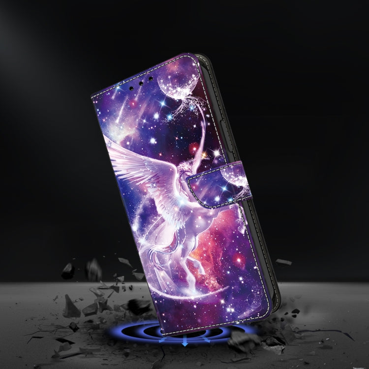 For Google Pixel 9 Pro XL Crystal Painted Leather Phone case(Unicorn) - Google Cases by buy2fix | Online Shopping UK | buy2fix