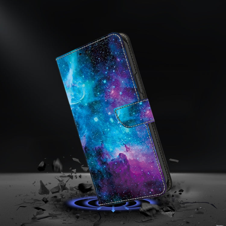 For iPhone 16 Pro Max Crystal Painted Leather Phone case(Starry Sky) - iPhone 16 Pro Max Cases by buy2fix | Online Shopping UK | buy2fix