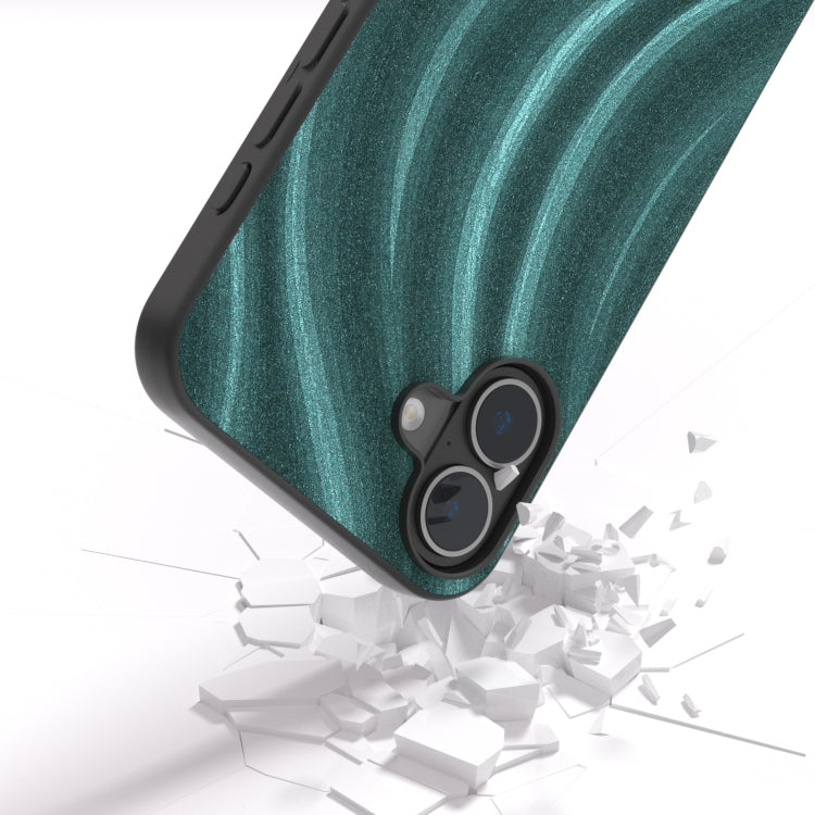 For iPhone 16 Galactic Pattern Protective Phone Case(Green) - iPhone 16 Cases by buy2fix | Online Shopping UK | buy2fix