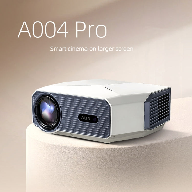 AUN A004 Pro 1920 x 1080P 9000Lumen Android 9.0 Portable LCD Projector, EU Plug(White) - LED Projector by AUN | Online Shopping UK | buy2fix