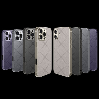 For iPhone 16 Plus GKK Asterism Metal Paint Skin Feel Leather Full Coverage Phone Case(Mountain Gray) - iPhone 16 Plus Cases by GKK | Online Shopping UK | buy2fix