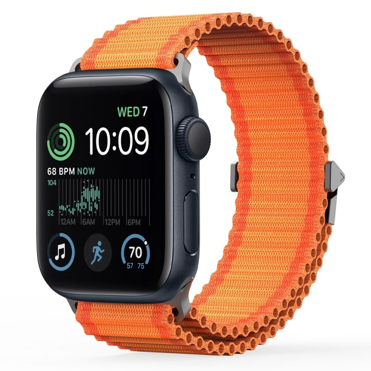 For Apple Watch SE 44mm DUX DUCIS YC Series Ocean Nylon Watch Band(Orange) - Watch Bands by DUX DUCIS | Online Shopping UK | buy2fix