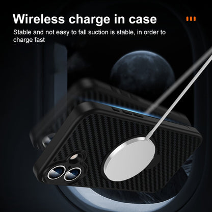 For iPhone 15 Pro Max Carbon Fiber MagSafe 360 Degree Rotating Holder Phone Case(Black) - iPhone 15 Pro Max Cases by buy2fix | Online Shopping UK | buy2fix