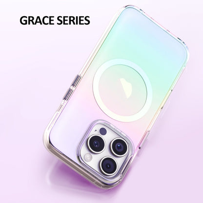 For iPhone 16 TGVIS Grace Series MagSafe Magnetic Phone Case(Green) - iPhone 16 Cases by TGVIS | Online Shopping UK | buy2fix