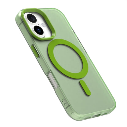 For iPhone 16 Plus Candy Magsafe PC Hybrid TPU Phone Case(Green) - iPhone 16 Plus Cases by buy2fix | Online Shopping UK | buy2fix