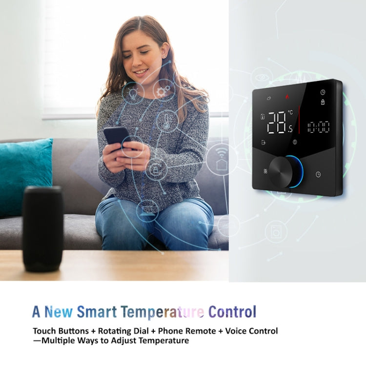 BHT-009GALW-MT Water Heating WiFi  WiFi Smart Home LED Thermostat with Matter(Black) - Thermostat & Thermometer by buy2fix | Online Shopping UK | buy2fix