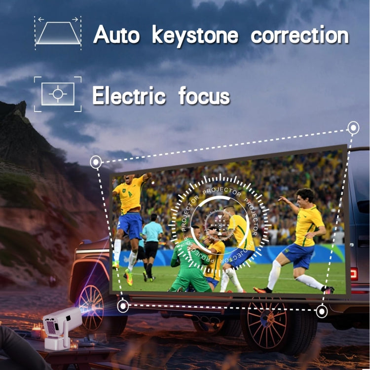 Y7S 720P Android 11 OS Portable Home WiFi Projector with Speaker, CPU:Allwinner H713(UK Plug) - Mini Projector by buy2fix | Online Shopping UK | buy2fix