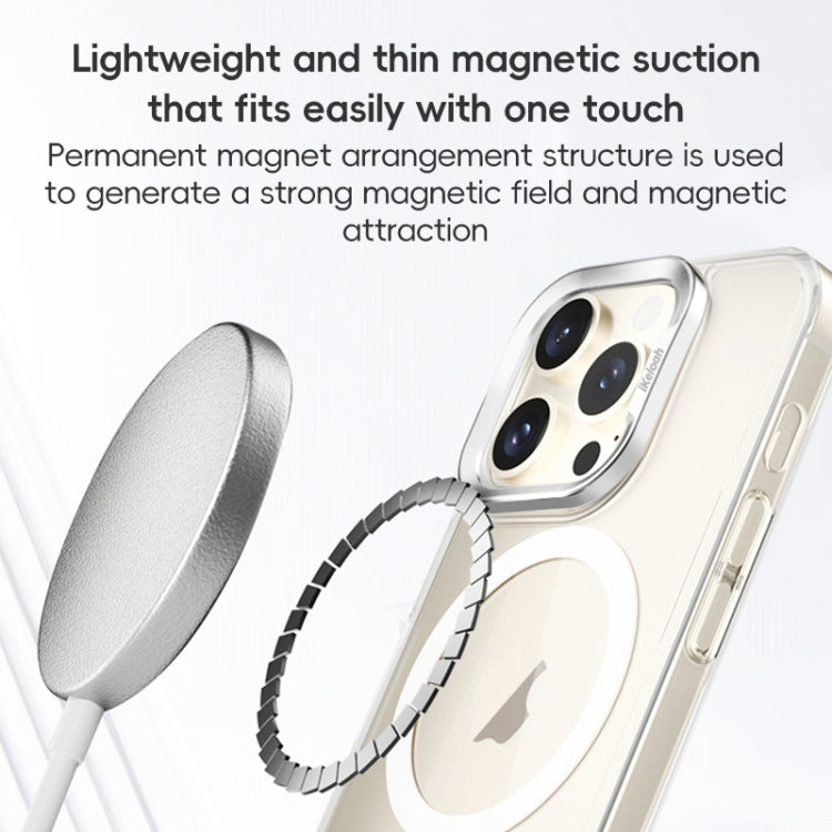 For iPhone 16 ZGA Magsafe Clear PC Tempered Glass Phone Case(Frosted White) - iPhone 16 Cases by ZGA | Online Shopping UK | buy2fix